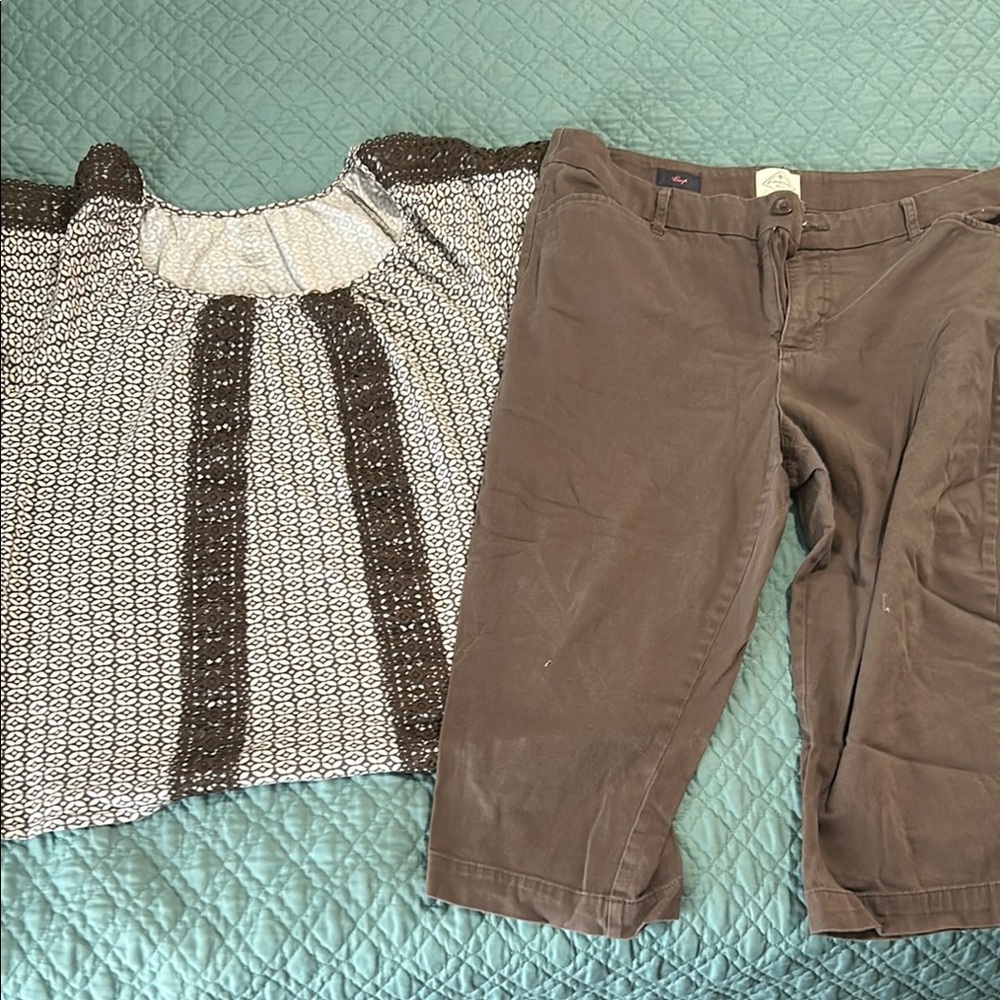 St. John's Bay Patterned Top